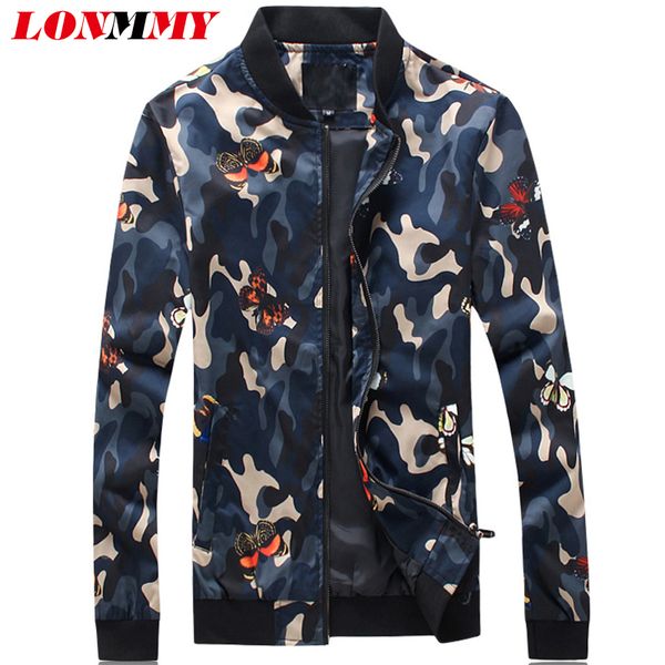 

lonmmy 5xl camouflage jackets men clothes outerwear acetate jaqueta masculina windbreaker coat men jacket slim casual, Black;brown