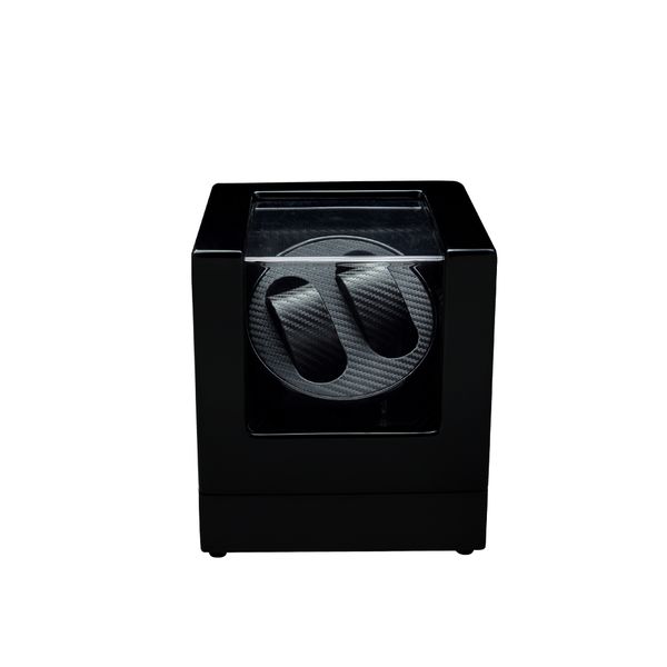 

watch winder ,lt wooden automatic rotation 2+0 watch winder storage case display box (leopard, Black;blue
