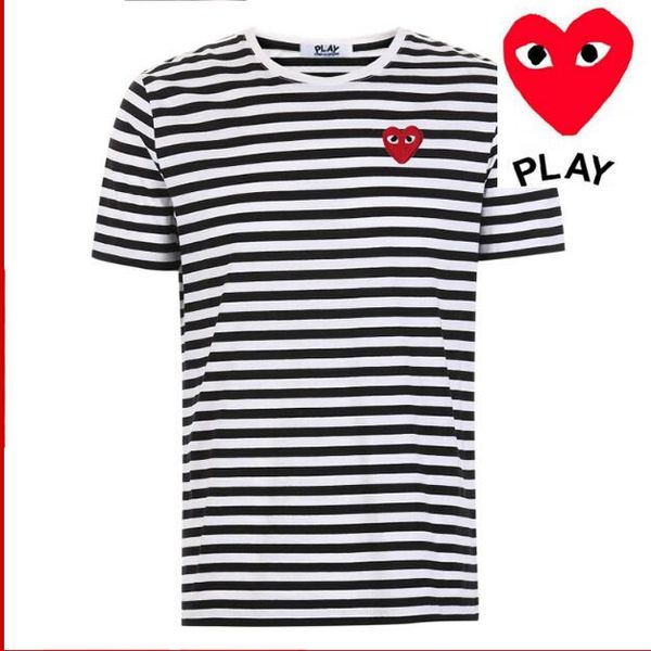 

2018 Мода футболка для мужчин белый черный полоса с коротким рукавом О-образным выр