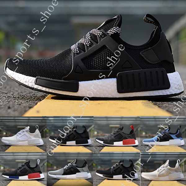 

2018 mmd xr1 r1 monochrome mesh triple white black men shoe women running shoes sneakers originals mmd runner primeknit casual shoes 36-45