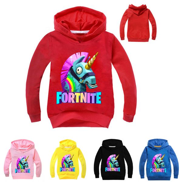Acheter Fortnite Kids Hoodies Sweat Shirts 5 Couleurs 2 11 Ans Kids Pull De Coton Fortnite Camel Hoodies A Manches Longues Vetements Pour Enfants Dhl - 