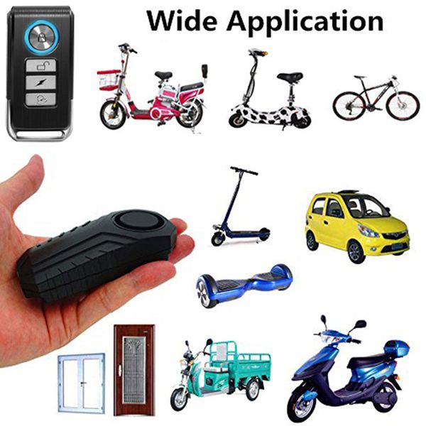 

113db wireless anti-theft vibration motorcycle bicycle waterproof security bike alarm with remote 77 ys-buy