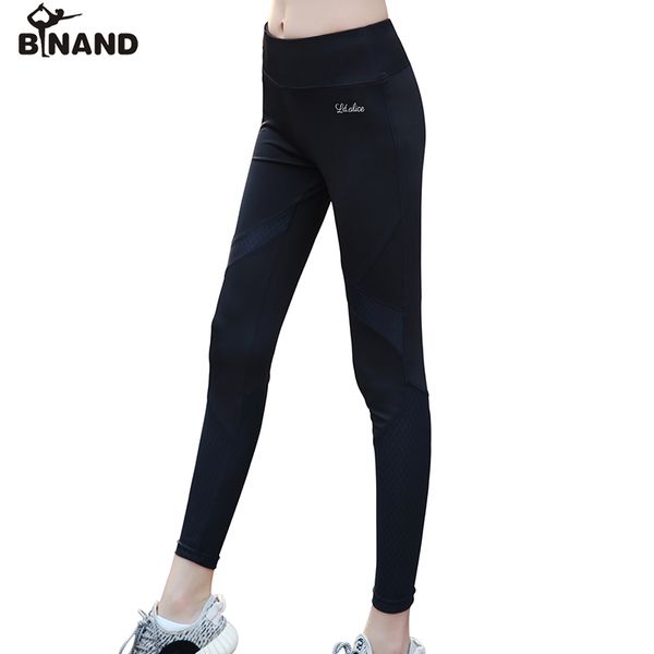

binand women outdoor high elastic stitching soft sports pants absorb sweat training leggings workout athletic gym yoga trousers, White;red