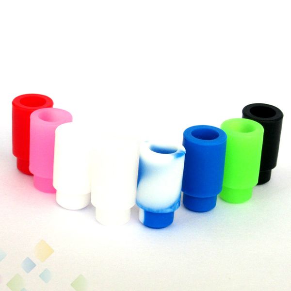 

Silicone Drip Tip 510 Silicon Mouthpiece Cover Rubber Testing Tips Tester Disposable drip tips Fit Atomizers Individual Pack DHL Free