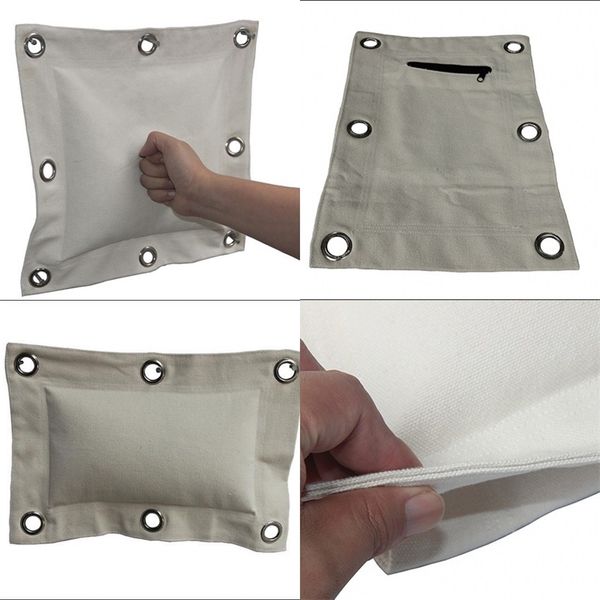 

men hanging type canvas boxing emepty sandbags creamy white durable firm difficult to wear punching bag essential 15jw aaww