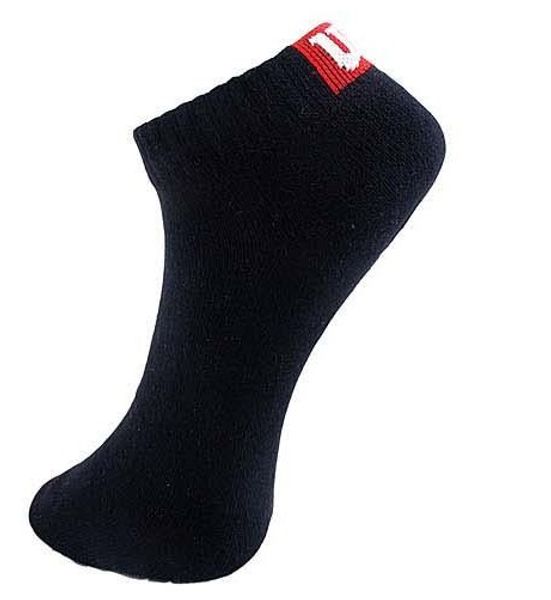 

ankle brand men socks cotton boat socks towel bottom short tube concise sports tennis socks 3 color size, Black