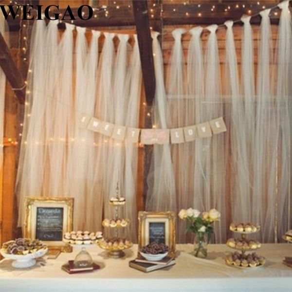 Weigao Tulle Wedding Decoration 100yard Tulle Roll Mariage Tulle