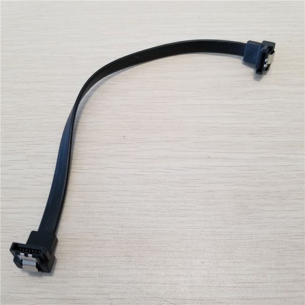 

10pcs/lot ultra-short sata 2 high-speed hard disk data cable buckle black 14cm