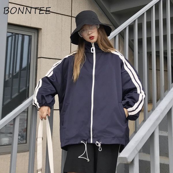 

jackets women new long sleeve thin all-match ulzzang chic fashion basic jackets students daily korean style trendy womens casual, Black;brown