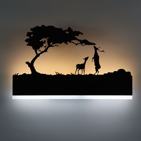 

modern led wall lamp creative bedroom beside lamp iron + acrylic materials night lighting l room decoration wall light