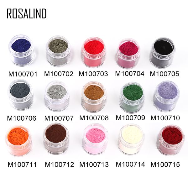 

rosalind nail art shiny velvet powder nails cured uv/led lamp diy decoration long-lasting for manicure nail glitter m100701-15, Silver;gold