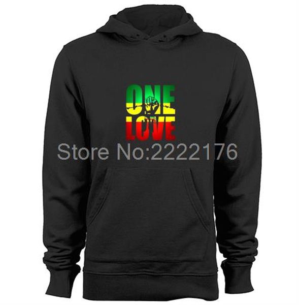 

bob marley one love jamaica reggae mens & womens hoodies coat, Black