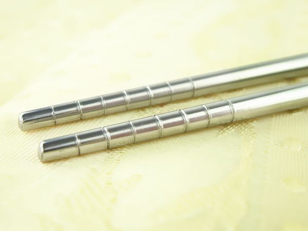 

wholesale-stainless steel chopsticks home full square skid metal korean chopsticks alloy korea