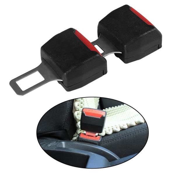 

2pcs universal car seat belt clip black extender safety belts plug alarm canceller