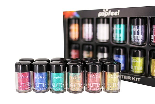

POPFEEL 12 шт. тени для век макияж кисти сыпучих порошок блеск матовый тени для век кос