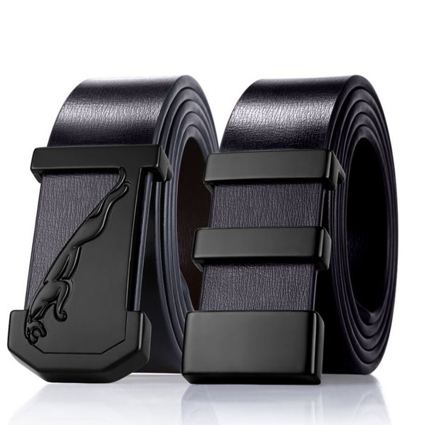 

3.5cm cowhide genuine leather belts for men strap male pin buckle vintage jeans belt 100-125cm smooth buckle business belt, Black;brown