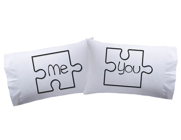 Custom Me And You Pillowcases Set Puzzle Pieces Me You Couple