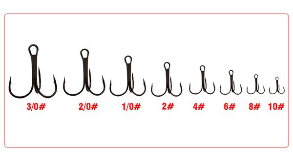 

high strength anti-corrosion black stainless steel fishing lure vmc hook treble hooks with barb freshwater/saltwater fishing tackle