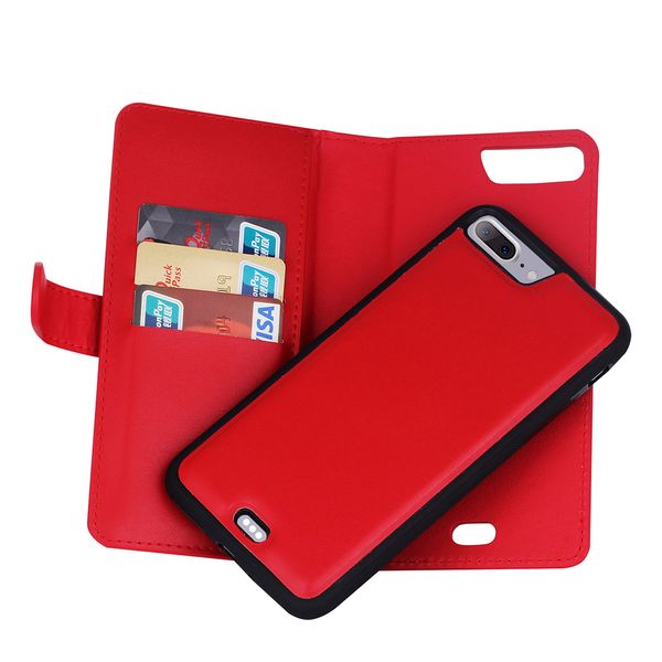 

leather wallet case for iphone x 8 plus 7 plus samsung s8 s8 plus s7 edge card pocket shockproof protective back shell wholesale