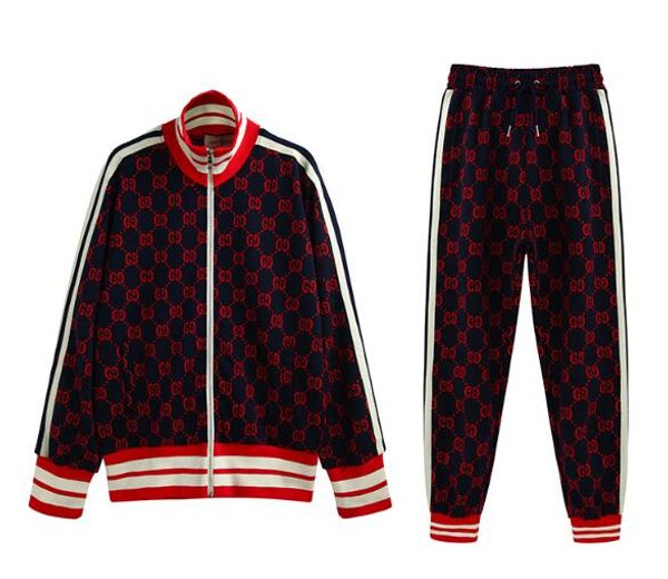 

spring autumn women men's full zip polo tracksuit men sport suit white men sweatshirt and pant suit hoodie and pant set sweatsuit, Black