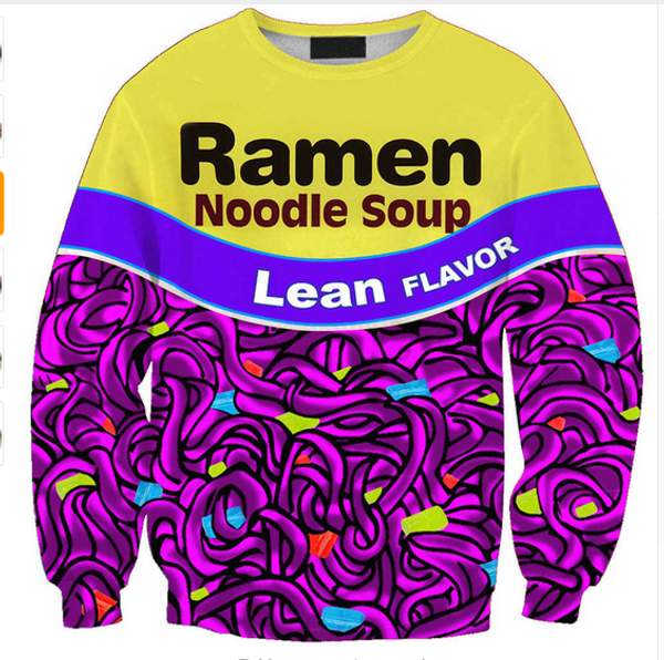 

wholesale-fashion womens/mens hd noodle funny 3d print casual sweatshirt sz06, Black