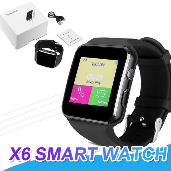 

X6 Smartwatch изогнутый экран Bluetooth Smart Watch Phone с SIM TF слот для карты камеры для Android спорти