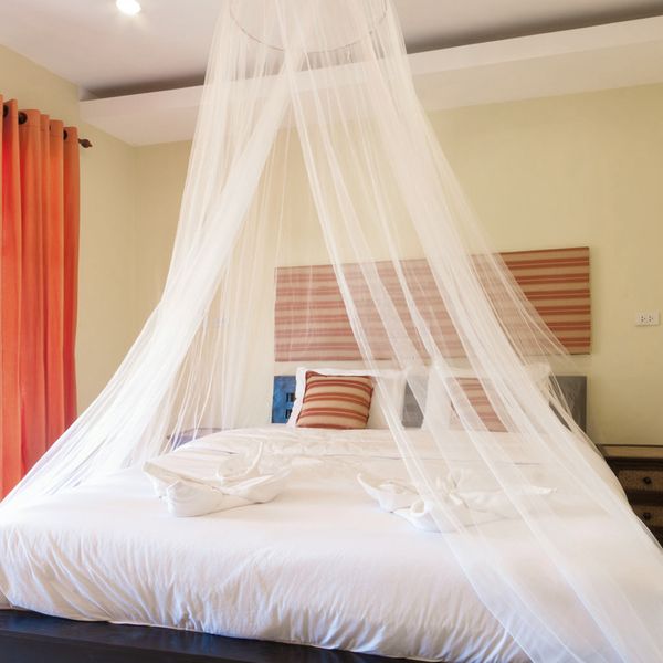 

universal white dome mosquito mesh net easy installation hanging bed canopy netting for single to king size beds hammocks cribs