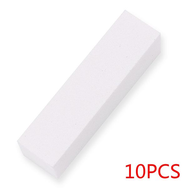 

10pcs/lot white buffing sanding files block pedicure manicure care nail art buffer polish nail file art tips uv gel polish