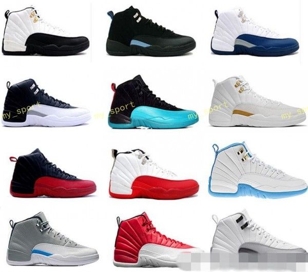 

12 12s ovo white gym red wolf grey basketball shoes men women french taxi blue suede flu game cny gamma barons nylon bordeaux sneaker