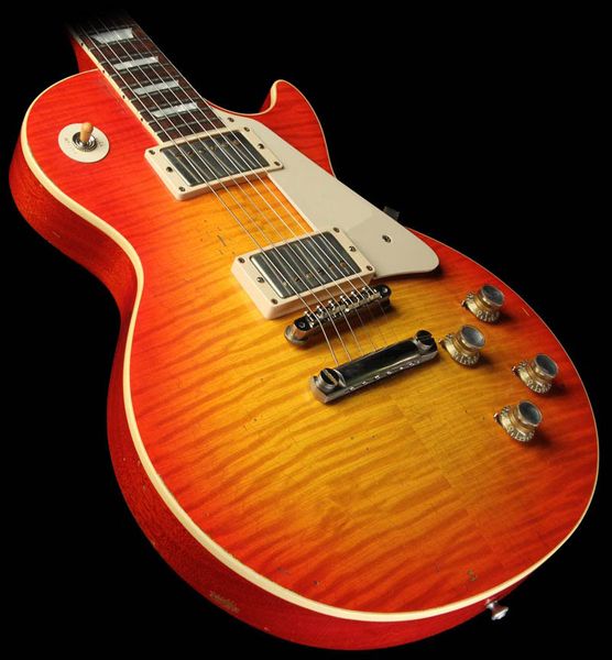 

Cu tom hop limited run joe wal h 1960 aged and igned one piece electric guitar tangerine bur t