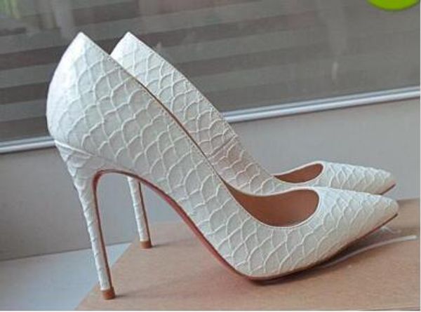 

Spring Autumn New Women Pointed Toes Fish Pattern High Heels Embossed Fish Mouth White/Black Dress Shoes Ladies Peep-toe Wedding Shoes