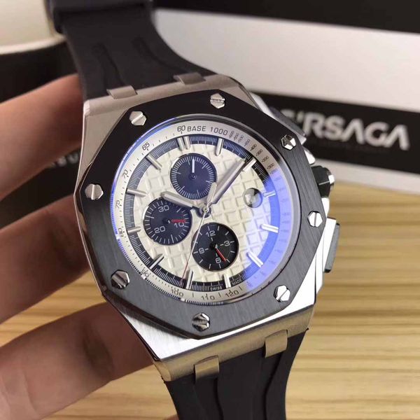 

wristwatches gold stainless steels automatic mechanical rubber strap sport men mens watch watches, Slivery;brown