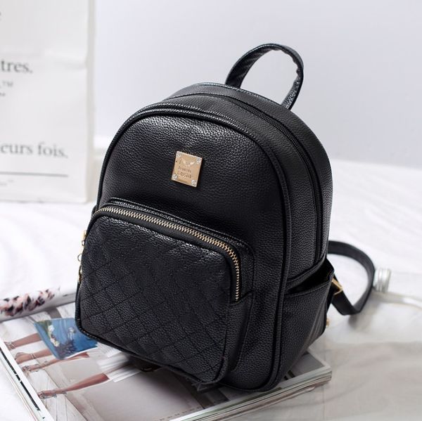 

2018 mini schoolbag pu backpack style the leisure fashion striped backpack women bags knapsack small handbag 25*20*14 af985#