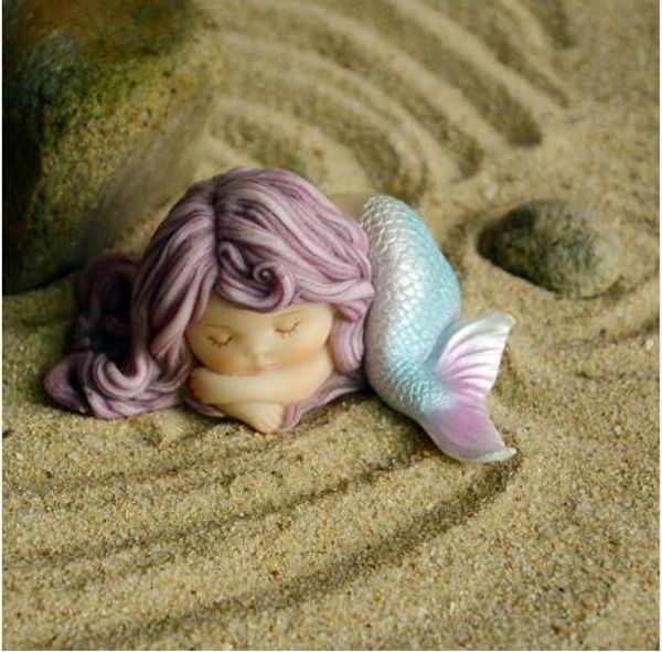 2019 Creative Kawaii Mini Mermaid Animals Home Decor Micro Fairy