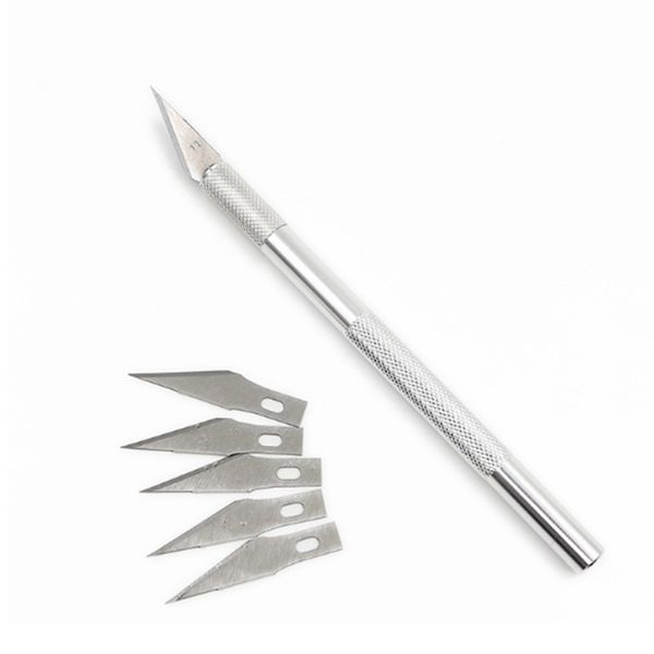 

blades non-slip metal scalpel cake fruit engraving craft knives cutter detachable blade carving cake decorating tools
