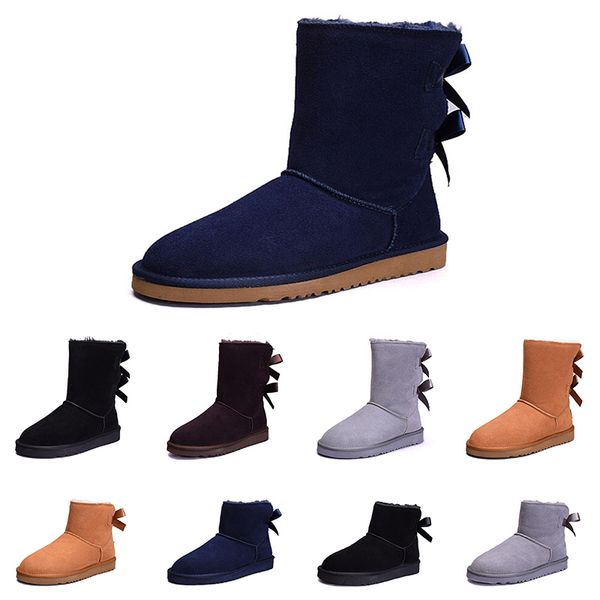 

Fashion Australia Classic WGG women winter boots chestnut black grey pink designer womens snow boots ankle knee boot size 5-10 on sale