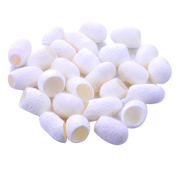 

new arrival 30pcs face cleaning tool exfoliating blackhead face wash cleanser natural silkworm cocoons ball beauty tool
