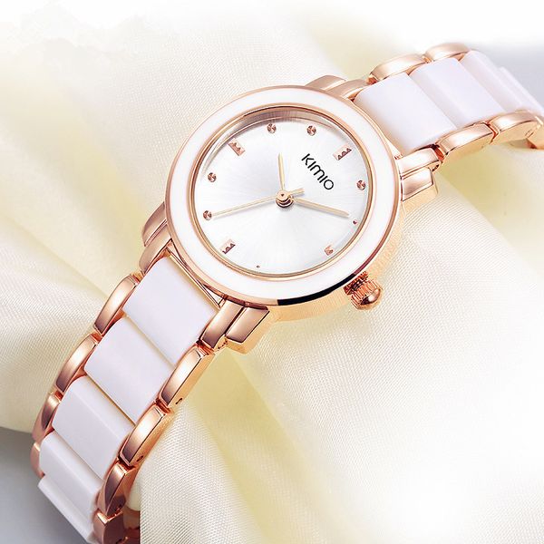 

2019 Горячие Продажа Наручные Часы Новые Kimio Дамы Имитация Керамические Часы Мода Р