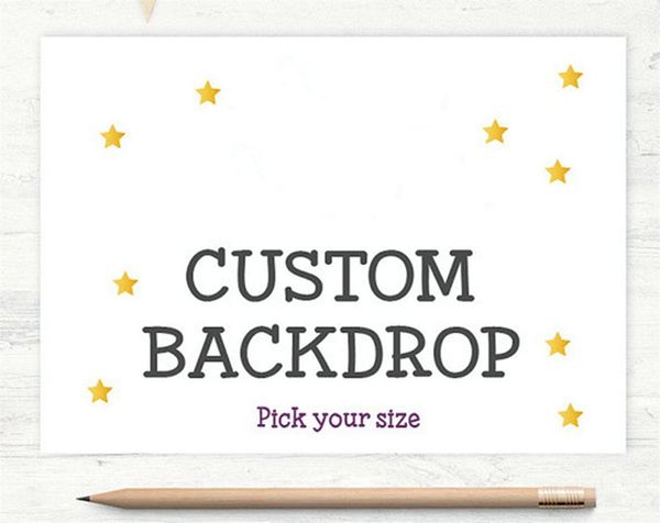 Custom Photography Backdrops Vinyl Oxford Polyester Stoff Photo Studio Hintergründe Personalisierte Geburtstagsfeier für Hochzeitsfeier zurück Drop Druck