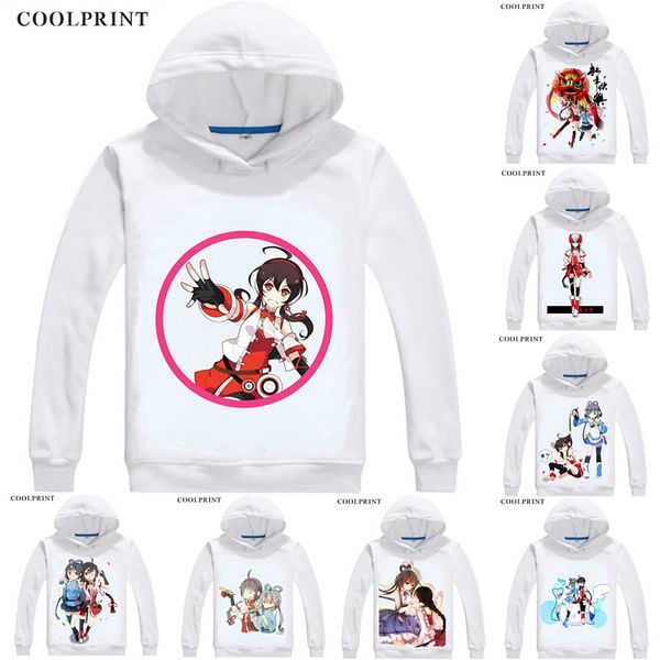 

coolprint vocaloid virtual singer hoodies hooded hoodie lolita vocaloid china yuezheng ling vocaloid3 yuezheng ling cosplay sweatshirts, Black