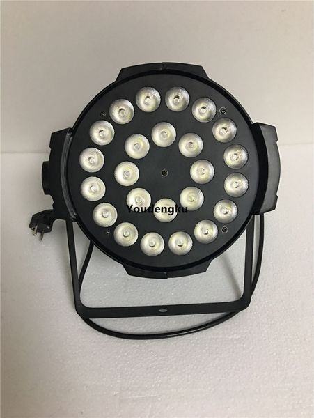 8 peças de alta saída lúmen LED par 64 luz 24 * 18w 6in1led par luz de luz LED RGBWA UV