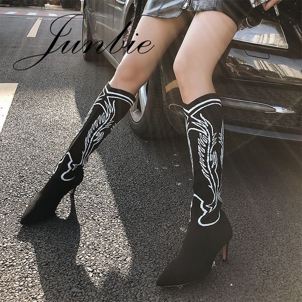 Thin High Schuhe Junbie Frauen Von Herbst Cool Fashion Heel New Cm Winter Stiefel Socken Style Hot 6 Street 5 Großhandel Koolless PkXuZiOT
