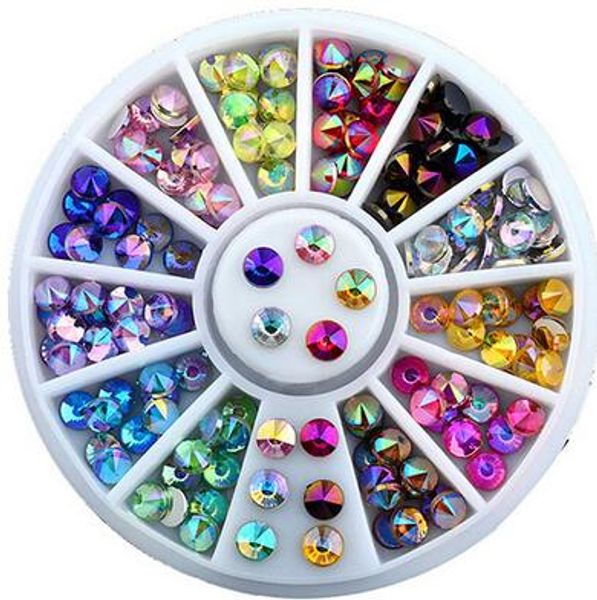 

sell 3d nail art tips tool crystal nail glitter rhinestone diy decoration wheel diy, Silver;gold