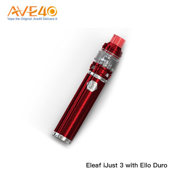 

ello original 6.5ml kit with eleaf capacity max ijust duro and ijust 3 battery 80w 3 put out 100% atomizer ssngl