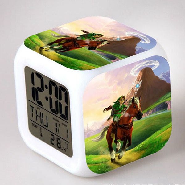 

horloge digitale the legend of zelda breath of the wild watch led digital alarm clock reloj despertador infantil saat reveil