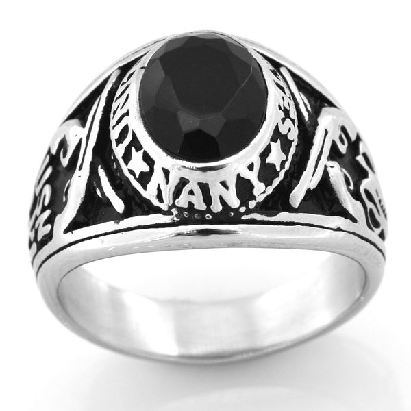 

fanssteel нержавеющая сталь-панк винтажное мужское или женское jewelry cross gun военное кольцо брату сестре fsr09w92, Silver