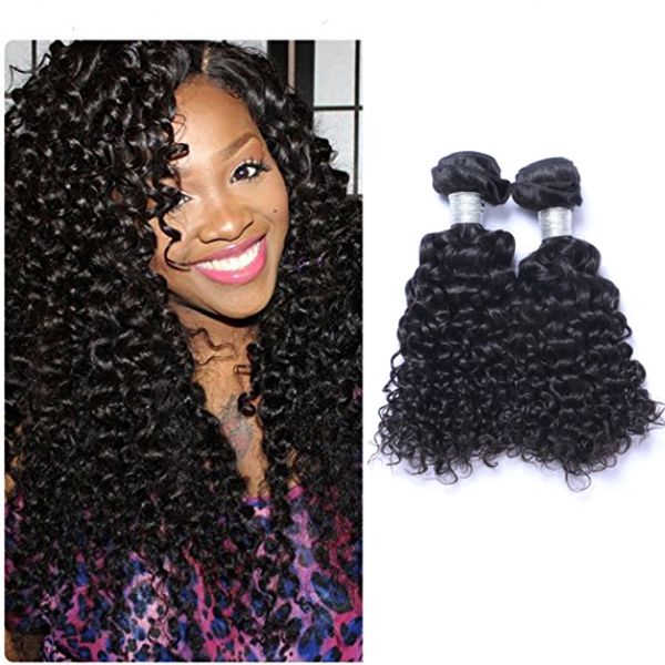 

peruvain virgin human jerry curly weave 8-30 inch 100grams/piece body wavy hair natural black 2pcs/lot hair extensions