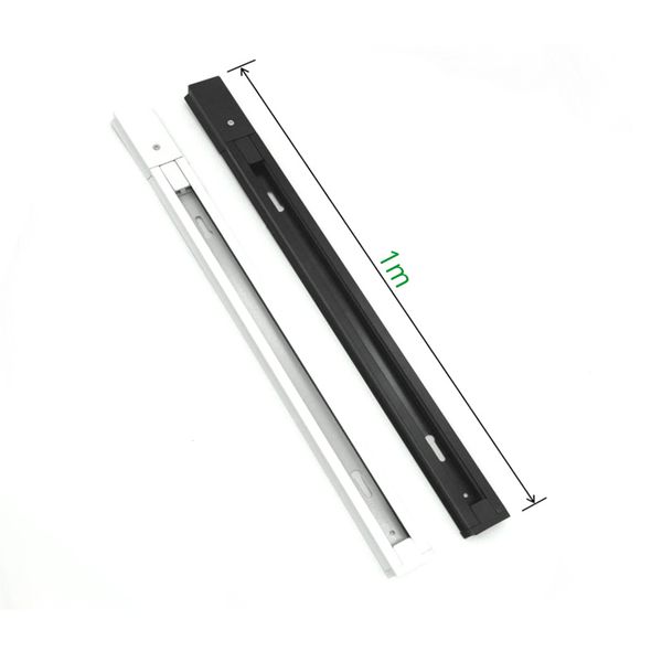 

2 wire track rail 2-wire thick aluminum track connector universal rails ac110v-220v tracks fixture black white