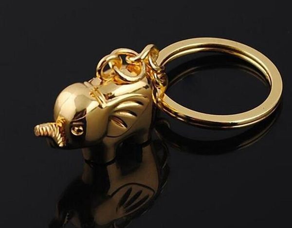 Новый уникальный любителей металла брелок слон стиль брелок свадебные сувениры пара ключей сплава цинка брелки