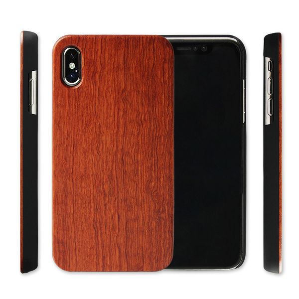 Para iPhone x XR XS max 8 6s mais caixa de madeira real Venda quente Bambu de madeira Capa de telefone celular para Samsung Galaxy Nota 9 S9 S7 S6 Edge